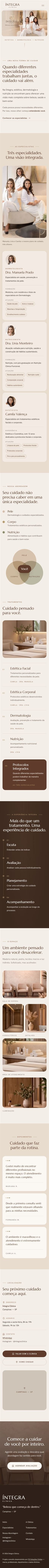 Site completo da Íntegra Clínica no celular