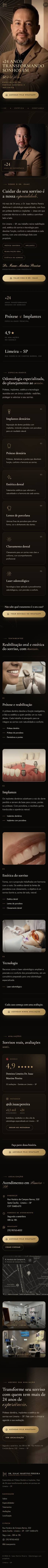 Site completo do Dr. Isaac Martins Pereira no celular